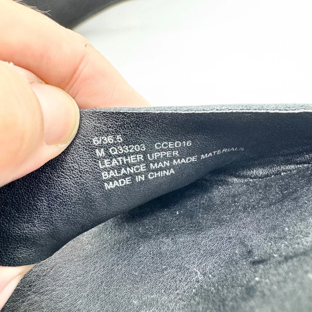 Korks‎ by Kork-Ease Black Leather Platform Wedge Sandals Size 6 Boho Minimalist